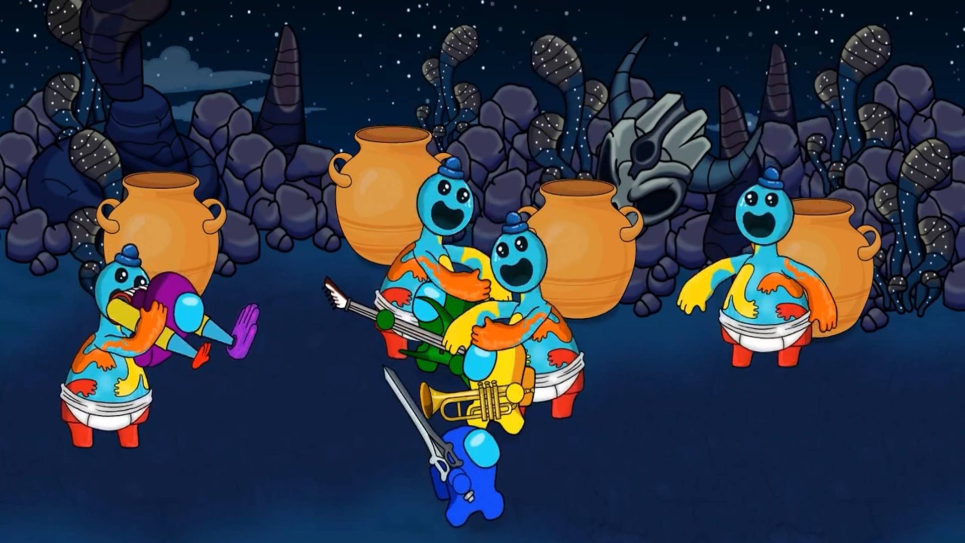 AMONG US ПРОТИВ....