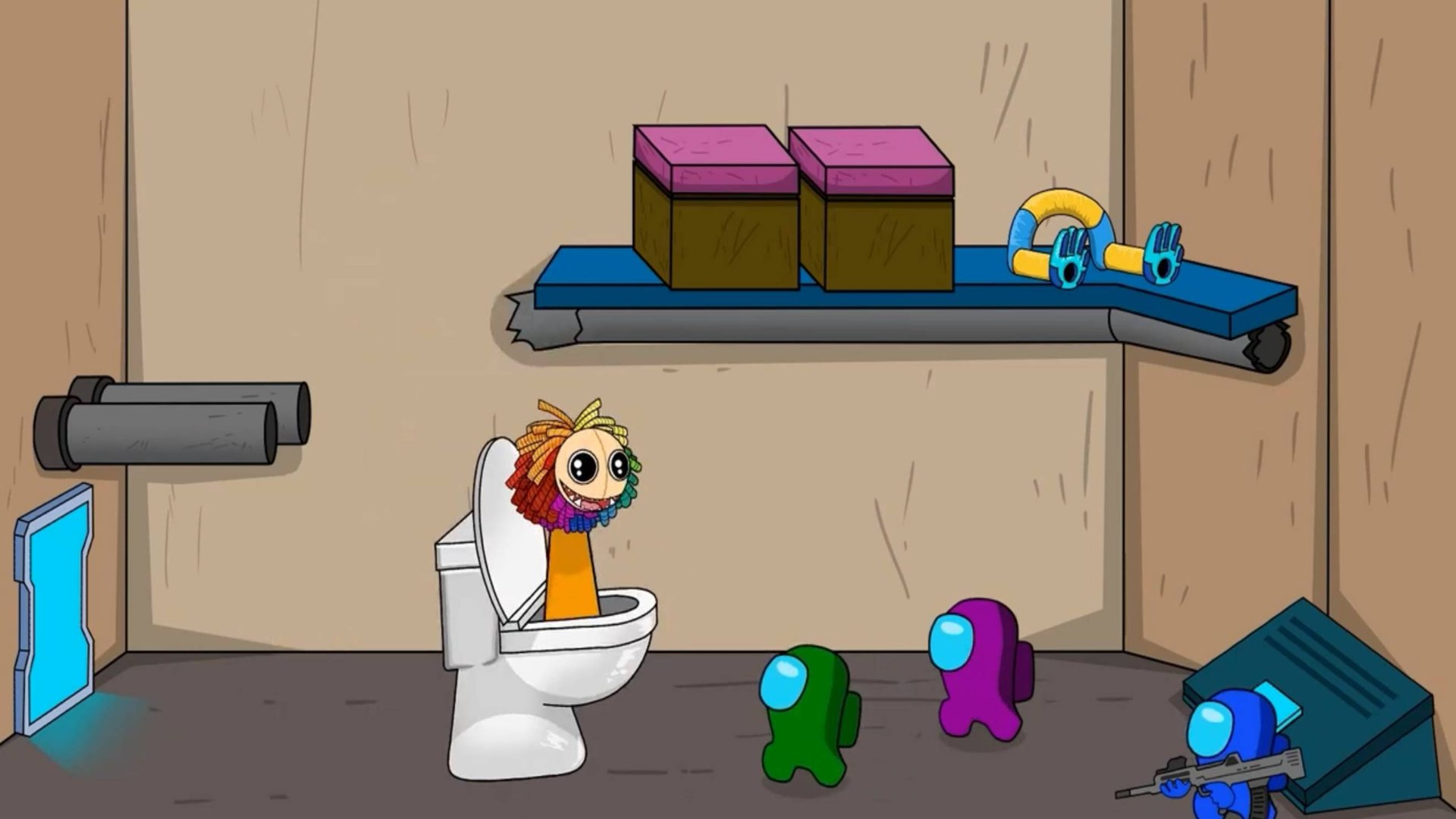 AMONG US ПРОТИВ.....