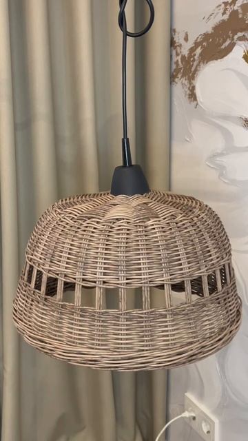 абажур плетеный