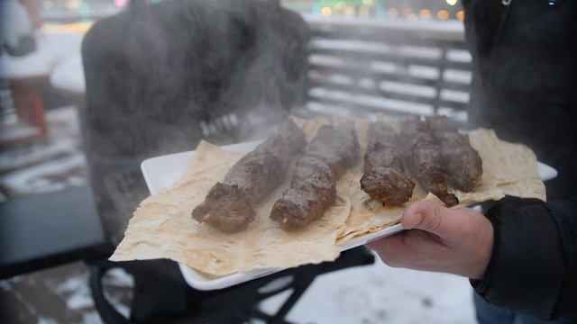 Шашлык из говядины на газовом гриле KOCH Gourmet 100 Set