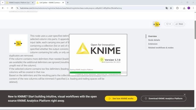 KNIME. Start