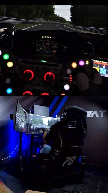 Simseat - Онлайн гонка в iRacing Porsche 718 Cayman GT4 трек Spa-Francorchamps  POV shorts