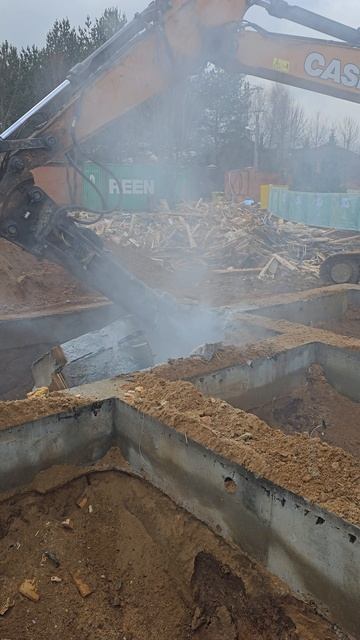 Демонтаж фундамента