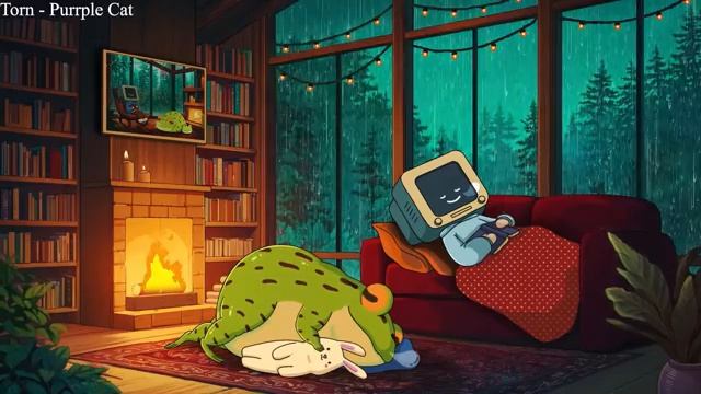 Chill Rainy Cozy Night Calm Your Anxiety Relaxing Music Chill Lo-fi Hip Hop Beats