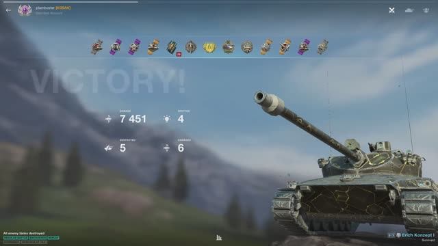 WoT Blitz • Tanks Blitz • Erich Konzept I, Bourrasque, T95E6 • WoT Blitz лучшие реплеи • танки блиц