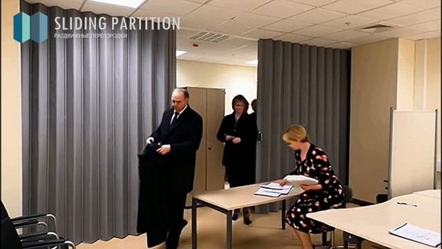 Мягкая перегородка для разделения простанства в учебном классе и помещении