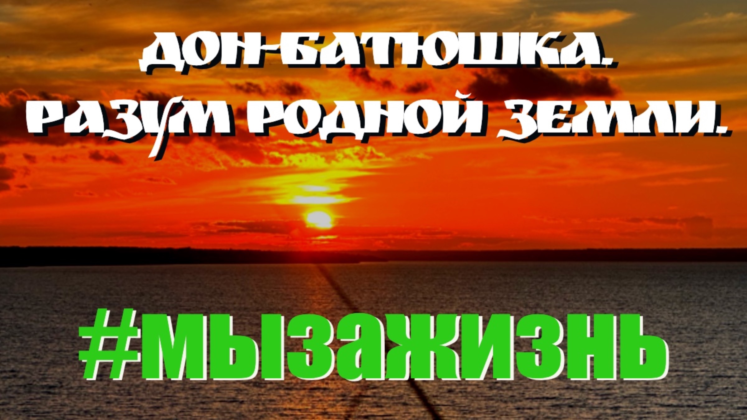 Дон-батюшка. Разум родной земли. #мызажизнь