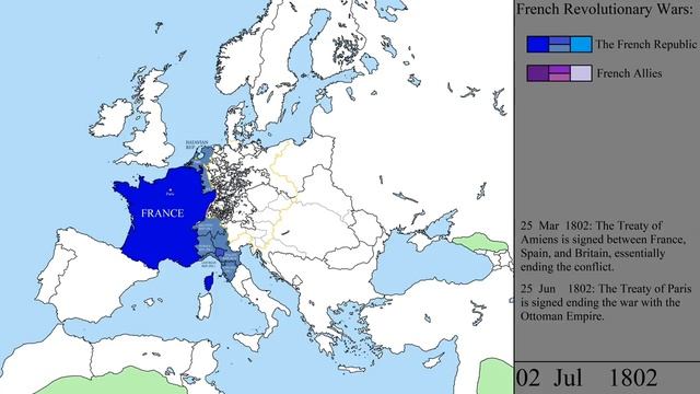 Наполеоновские войны и Отечественная Война на карте