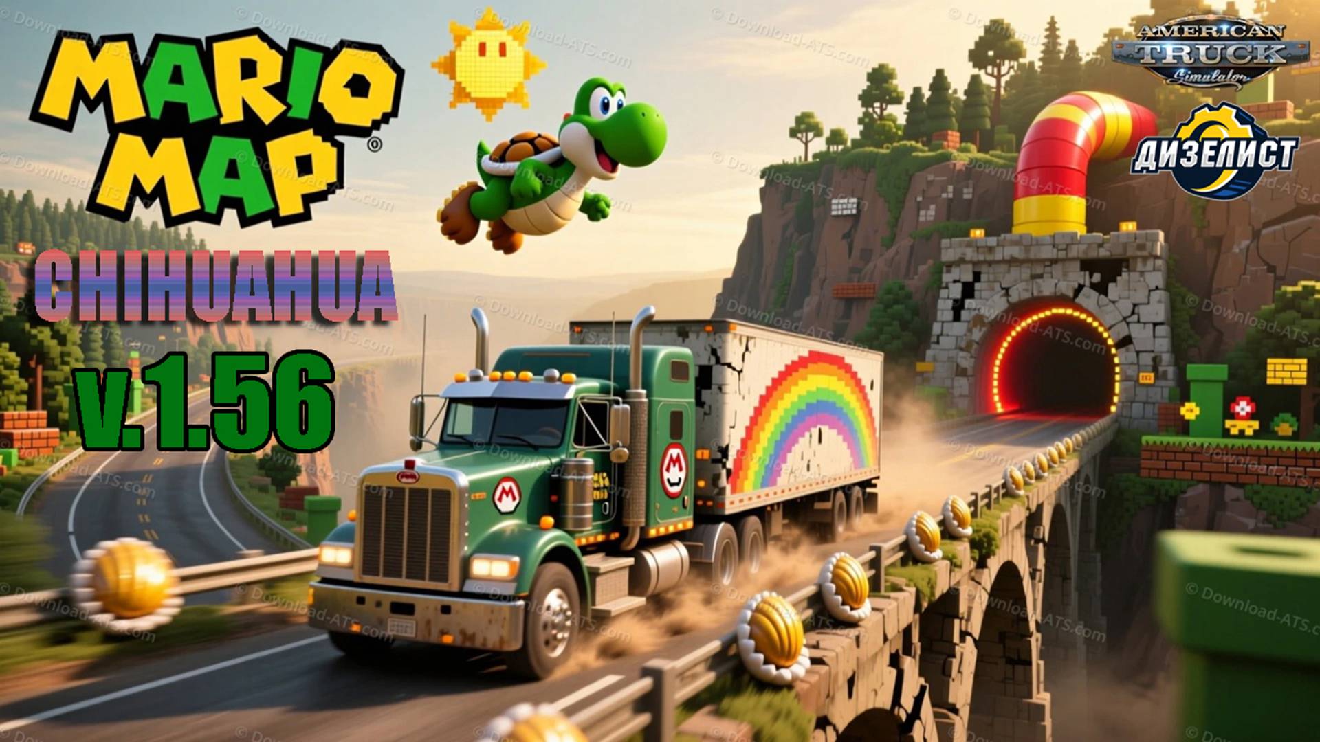 ATS V.1.56 ( сборка из двух карт Мario и Chihuahua ).
