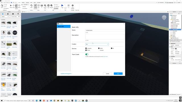 тутор на хоррор игру в Roblox