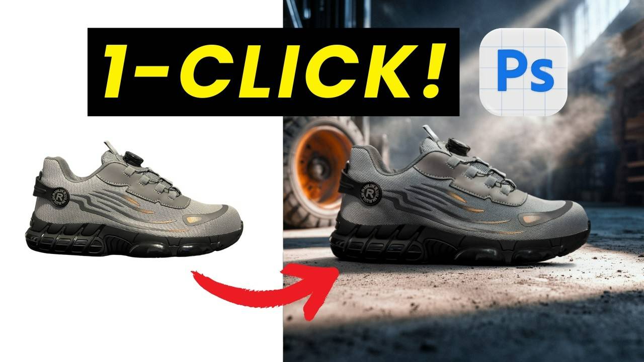 Photoshop Harmonize: НОВАЯ AI-ФУНКЦИЯ, которая за один клик смешивает что угодно!