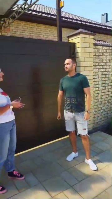 Выполненный объект. Распашные ворота от компании Vorota2000