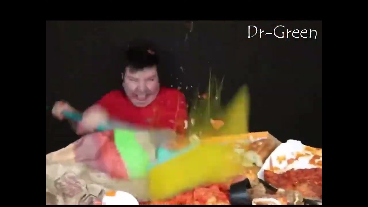 Nikocado Avocado Destroying His Food For 10 Minutes Straight