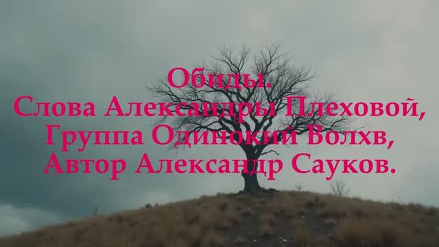 Обиды. (Премьера клипа 2025 г.)