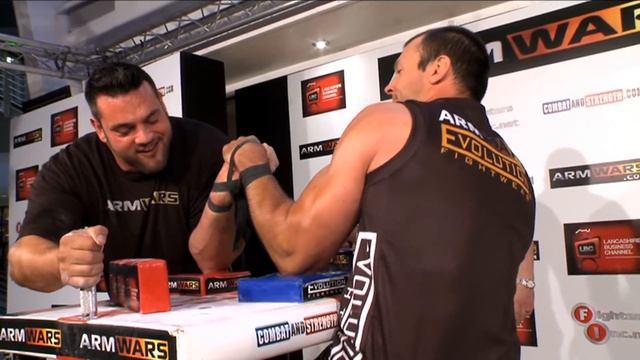 Arm Wars 2011 | Armwrestling | Devon Larratt CAN Vs Christophe Ladu SUI