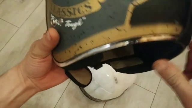 Визор с Ali Express на мотоциклетный открытый шлем.