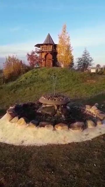 Великий Устюг. Новый фонтан в современной Усадьбе .