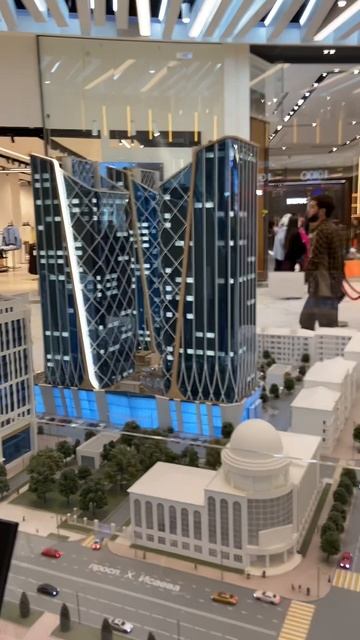 Новый панорамный вид на Грозный с высоты 30 этажа.