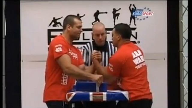 Arm Wars 2008 | Armwrestling | Devon Larratt CAN Vs Marcio Barboza BRA