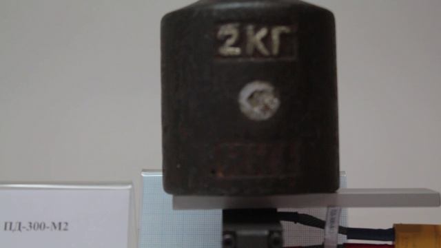 Пьезоактюатор с гирей 2 кг