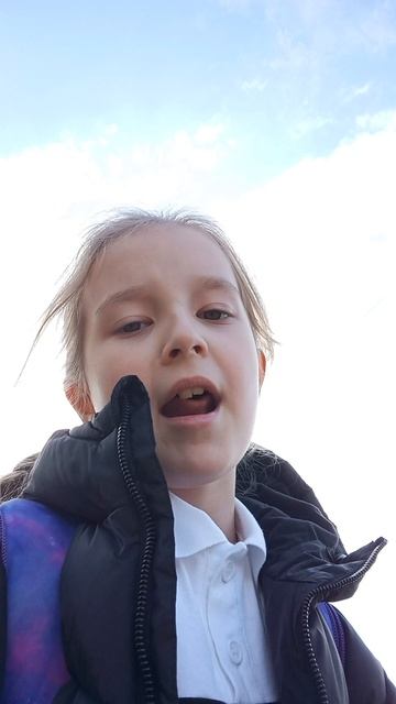 я иду домой со школы