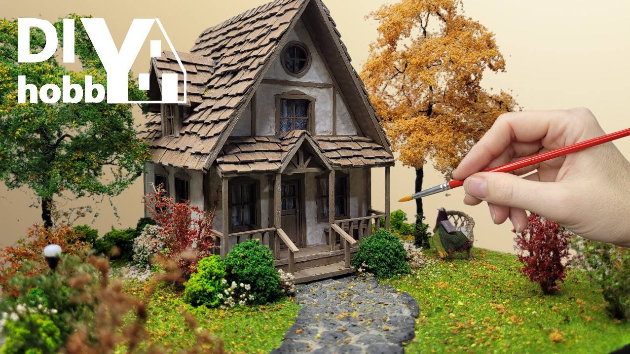 Сделай уютный осенний домик из картона — идеи для вдохновения и творчества!