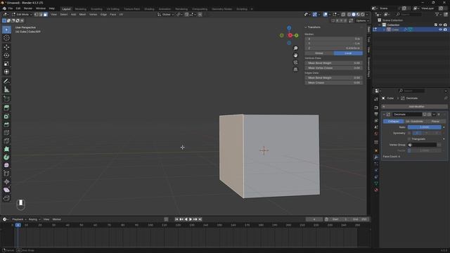 1.8 - Модификаторы Bevel, Boolean, Build, Decimate, Mask, Mirror