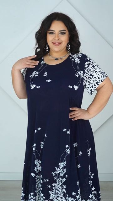 Платье СС-1161. Темно-синий