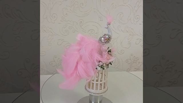 Ёлочная игрушка павлин на клетке своими руками.# поделки # переделки # ручная работа # Handmade #