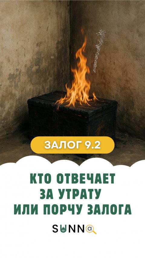 Залог 9.2 Кто отвечает за утрату или порчу залога