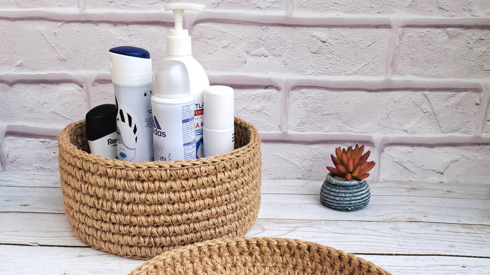 Корзина из джута своими руками