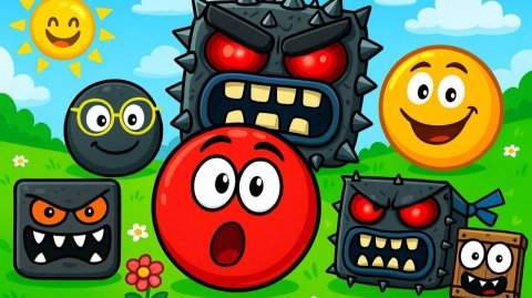 МУЛЬТФИЛЬМ ДЛЯ ДЕТЕЙ, МЫ УНИЧТОЖИЛИ ПЕРВОГО БОССА В RED BALL 4! 💥 ЭПИЧНАЯ ПОБЕДА!