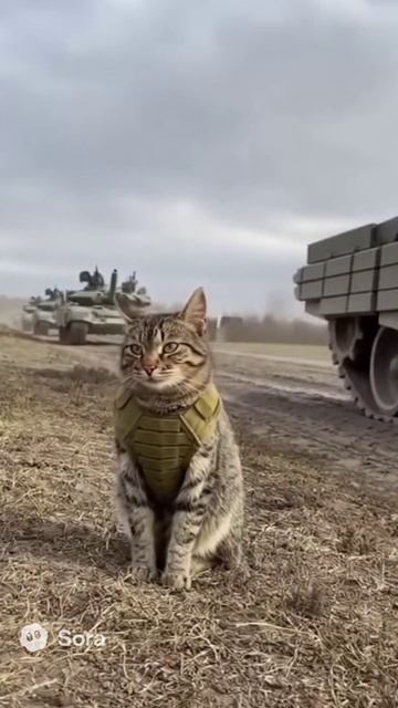 Танки едут - кот сидит \ РФ