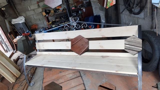 лавочка самодельная