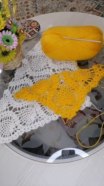 Шаль крючком #handmade