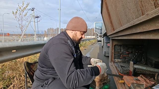 ❗ТЕХНИЧКА❗ЧАСТЬ 1/ УСТАНОВКА АВТОНОМКИ В ПОЛУПРИЦЕП /ФУРГОН. ЗАМЕНА КРАНА УРОВНЯ ПОЛА #камаз5490