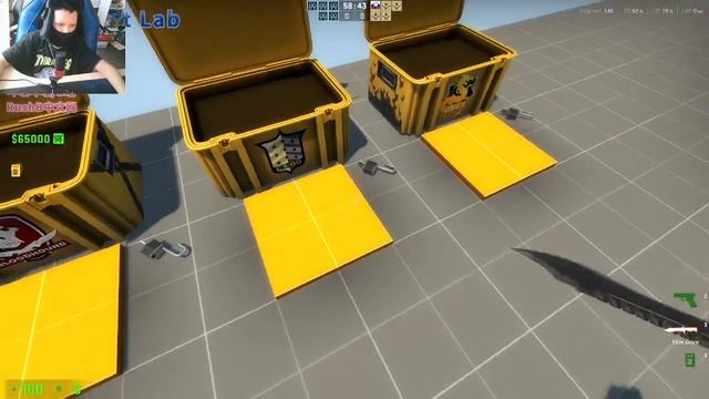 карта в Cs Go со всеми ножами