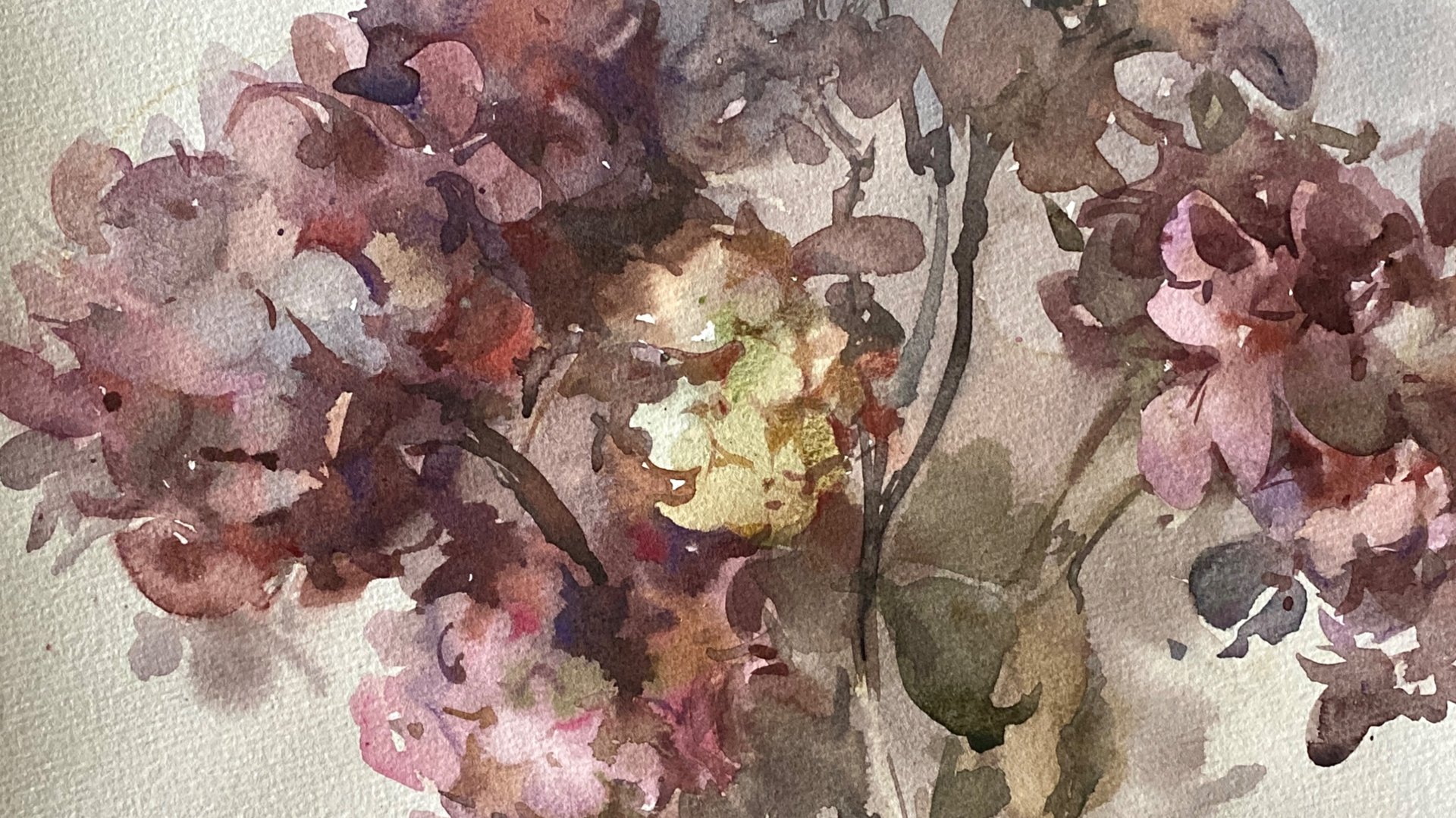 Букет гортензий. 2025