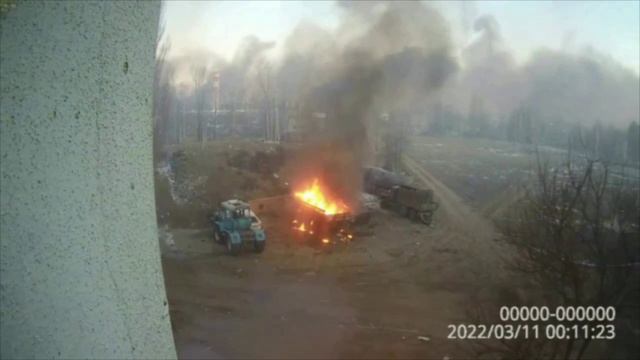 Кадры снятые сотрудниками СОБР 24 февраля 2022 года, перед началом выдвижения в Киевскую область