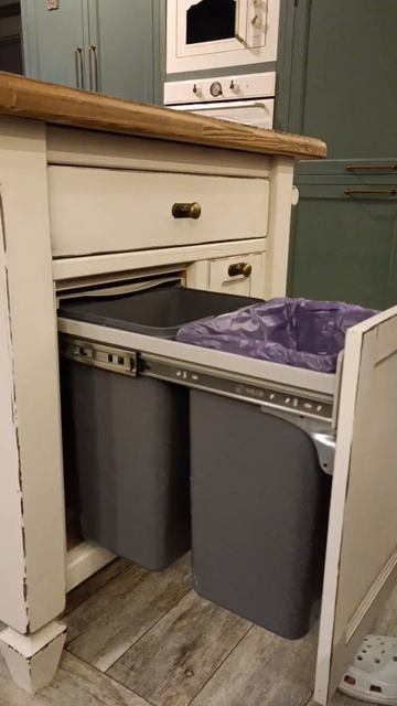 Кухонный остров из дерева своими руками. Наполнение тумбы #кухня #дизайн #ремонт #переделка