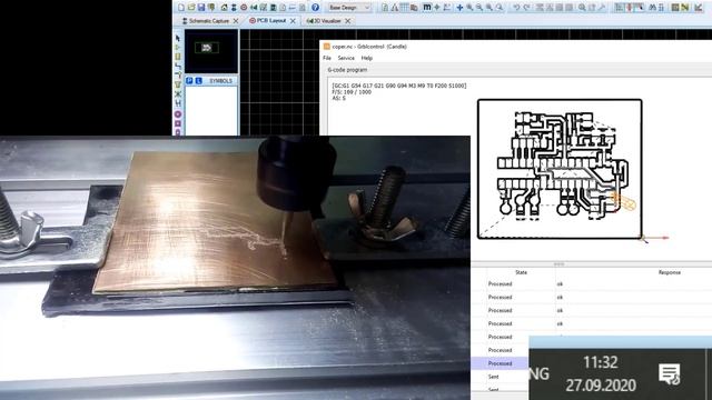 Делаем еще одну плату на ЧПУ за время