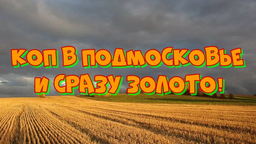 КОП В ПОДМОСКОВЬЕ И СРАЗУ ЗОЛОТО!