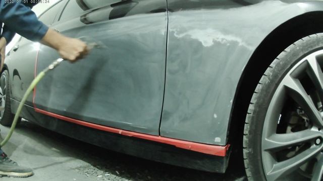 Покраска двери и крыла, подготовка грунта шлифовкой