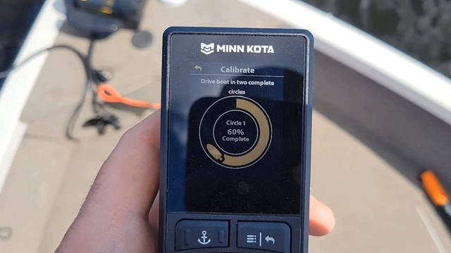 Minn Kota Terrova Advanced GPS - Калибровка и сопряжение с датчиком курса.