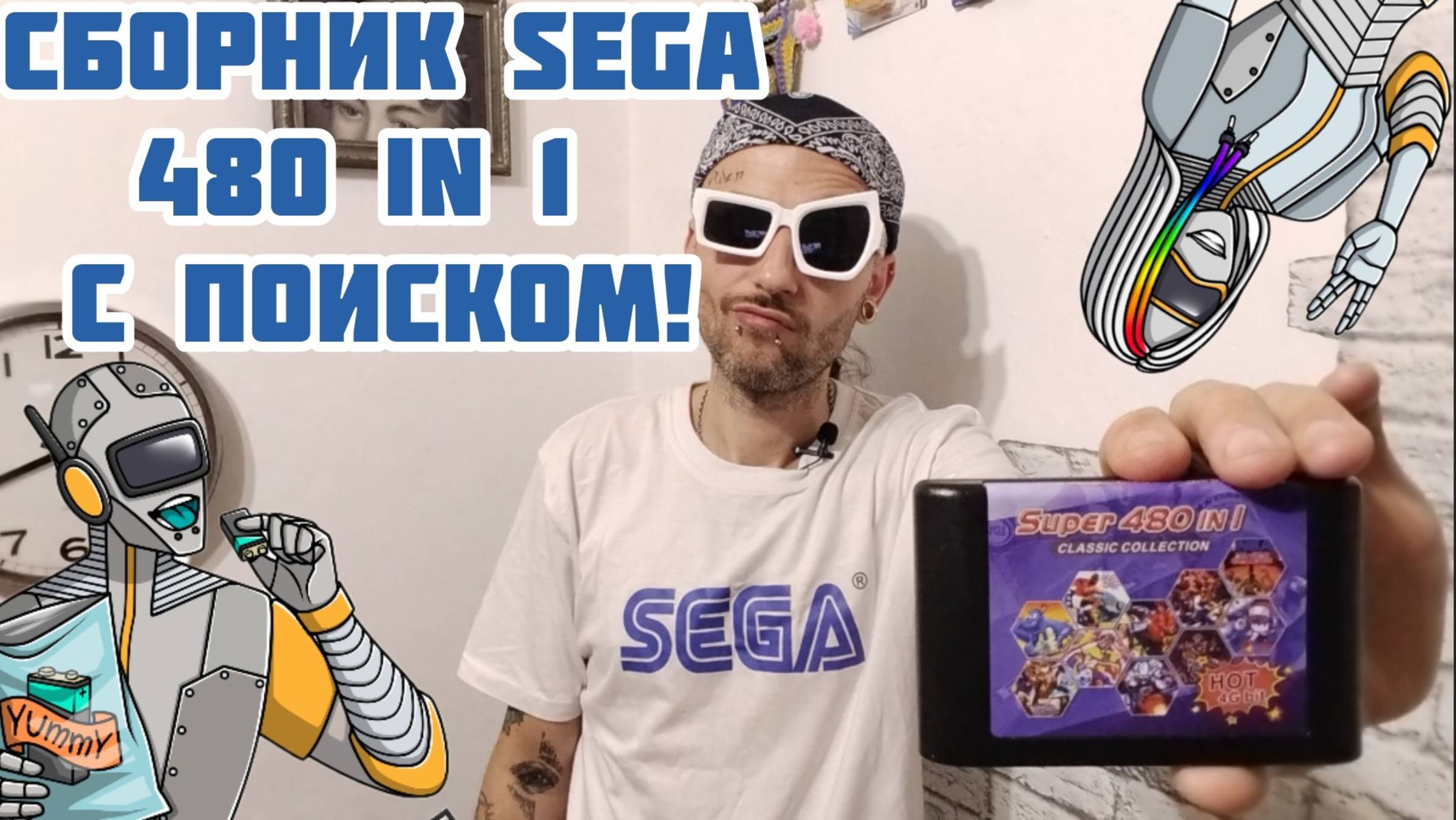 480 в 1- Sega карик для стримера.
