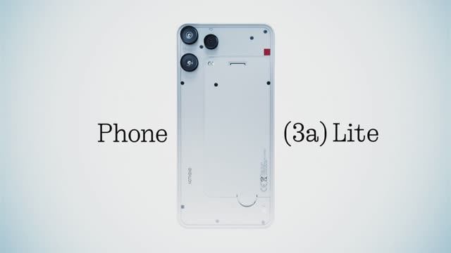 Nothing Phone (3a) Lite — дебютное видео, характеристики смартфона в описании