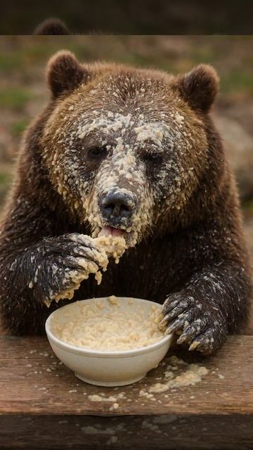 гризли с кашей