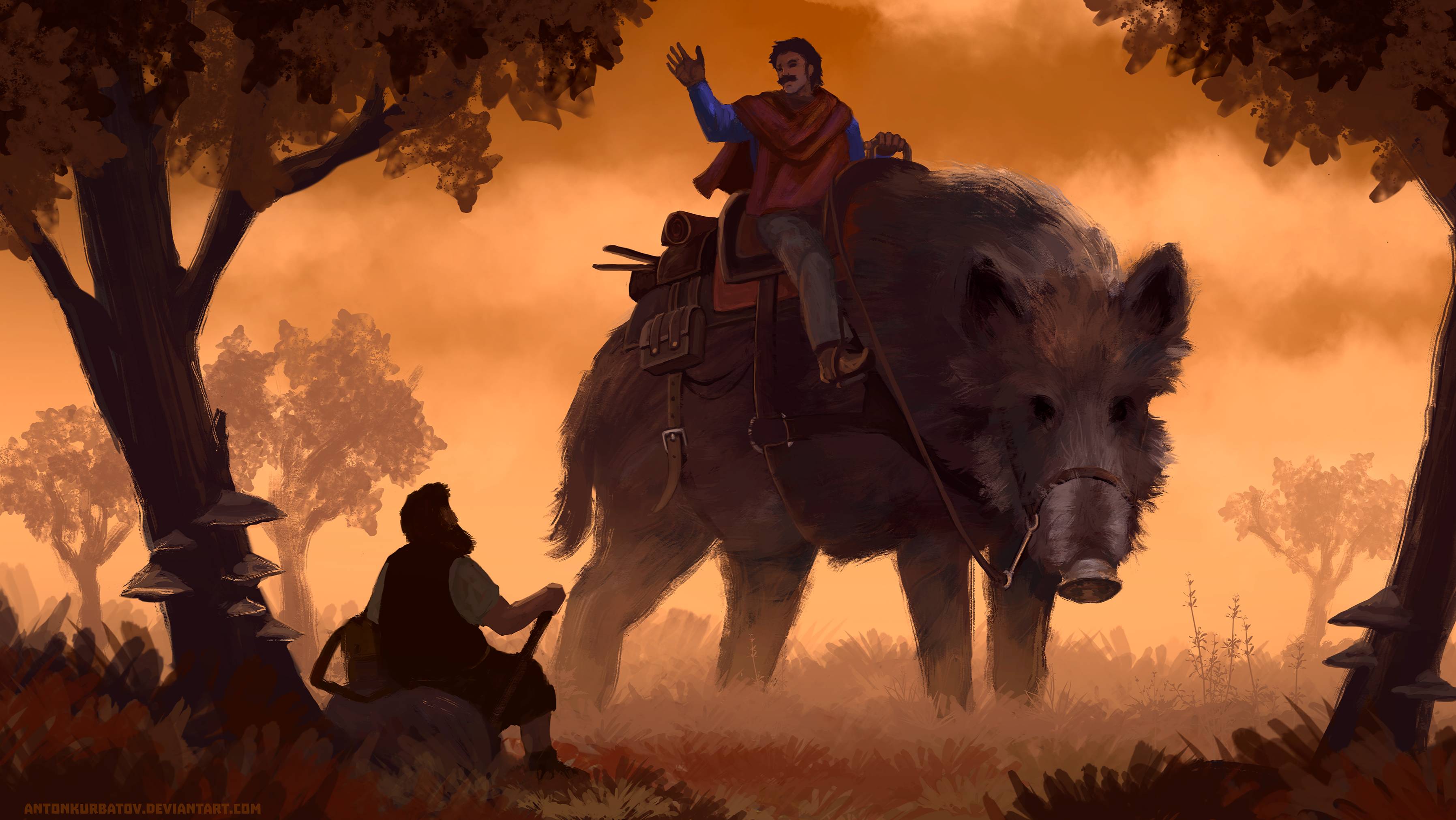 Граждане и кабан