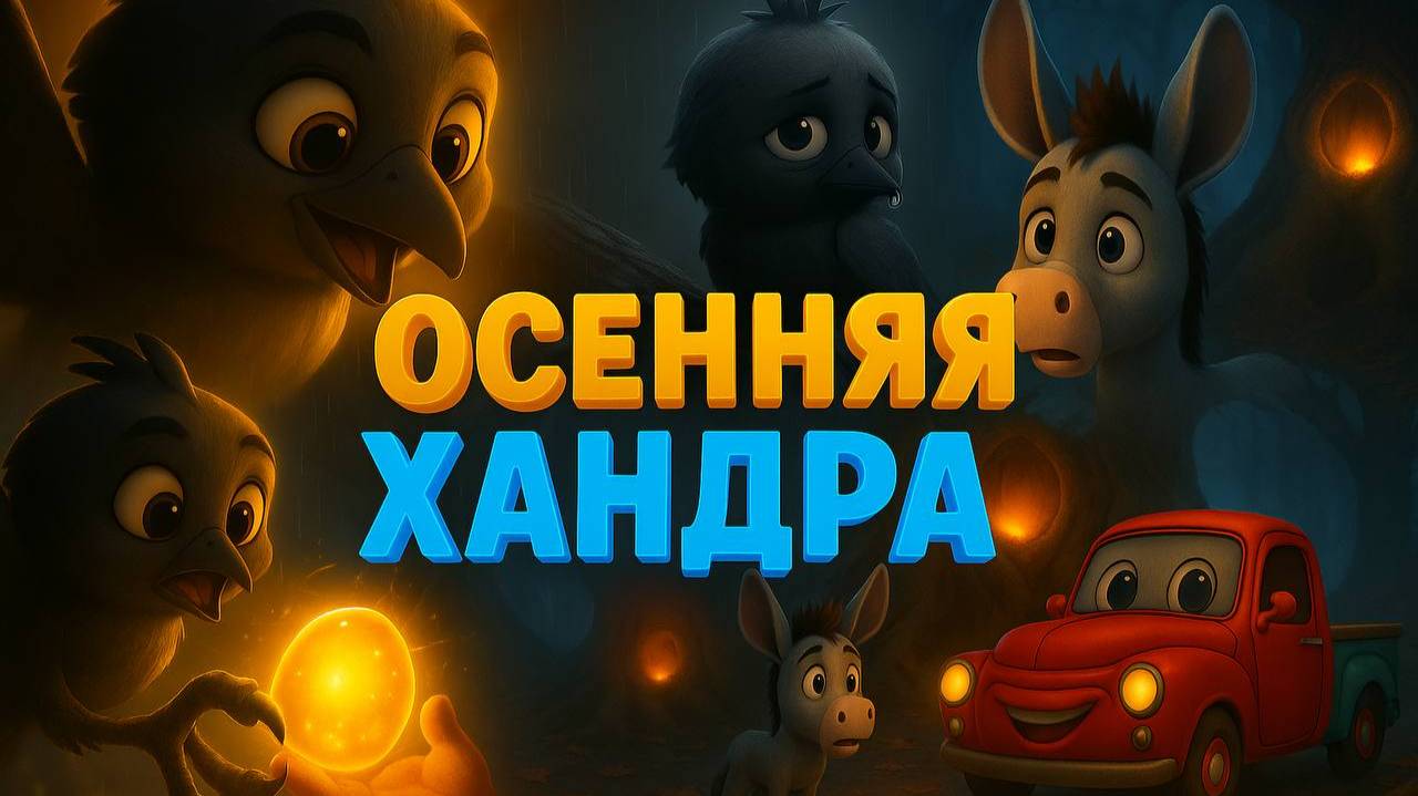 Ослик и Тарантайка | Осенняя хандра отменяется! 🍁 🐦 | Сборник мультиков для детей