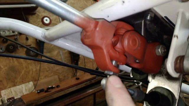 Мотоблок 135. Переключение передач 4+1 на руле. Часть 1